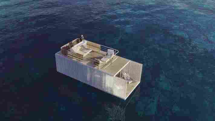 Plovoucí plošina od architektů nabízí zážitkovou dovolenou na vodě